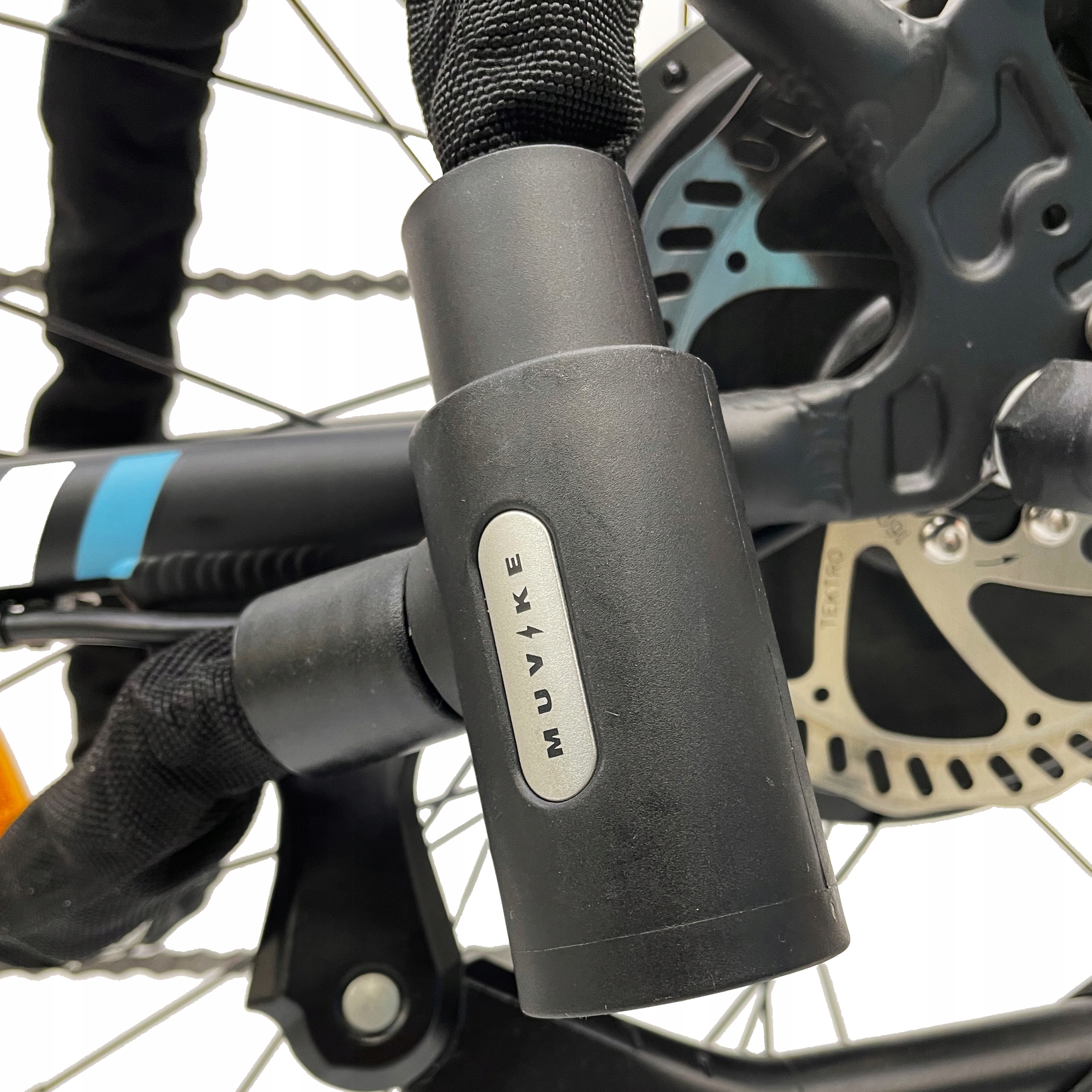 ZAPIĘCIE ROWEROWE ŁAŃCUCH ZAPIĘCIE DO ROWERU MUVIKE SOLID 900/10K 90cm 10mm Średnica 10 mm