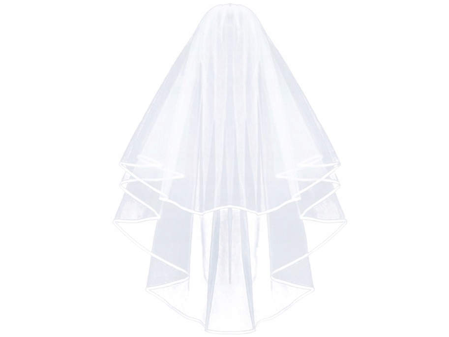 WELON ŚLUBNY BIAŁY PODWÓJNY 80 CM Z LAMÓWKA W4 Marka inny