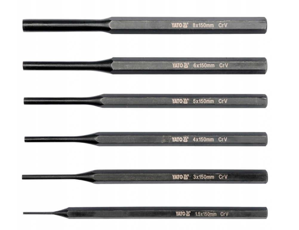 Yato Zestaw Wybijaków 1,5-8MM Crv 6 Szt YT-47121