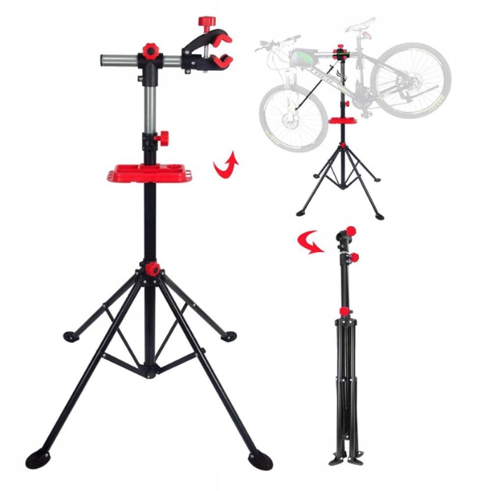 Servisní Stojan Na Kolo Velký, Držák Na Kolo 30 Kg Červený