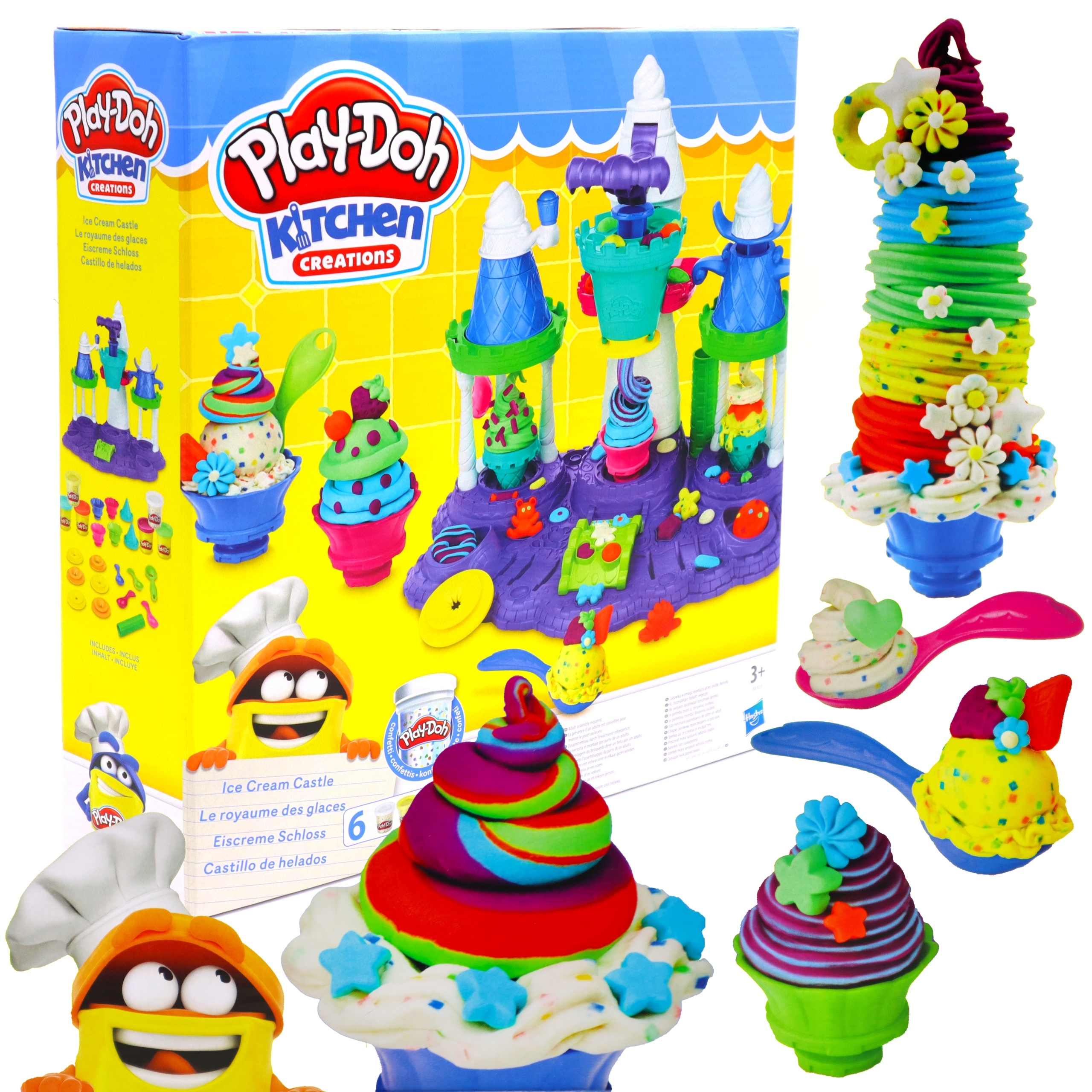 Ciastolina Lodowy zamek Play-Doh B5523 HASBRO LODY DUŻY ZESTAW ŚWIĄTECZNY Marka Hasbro
