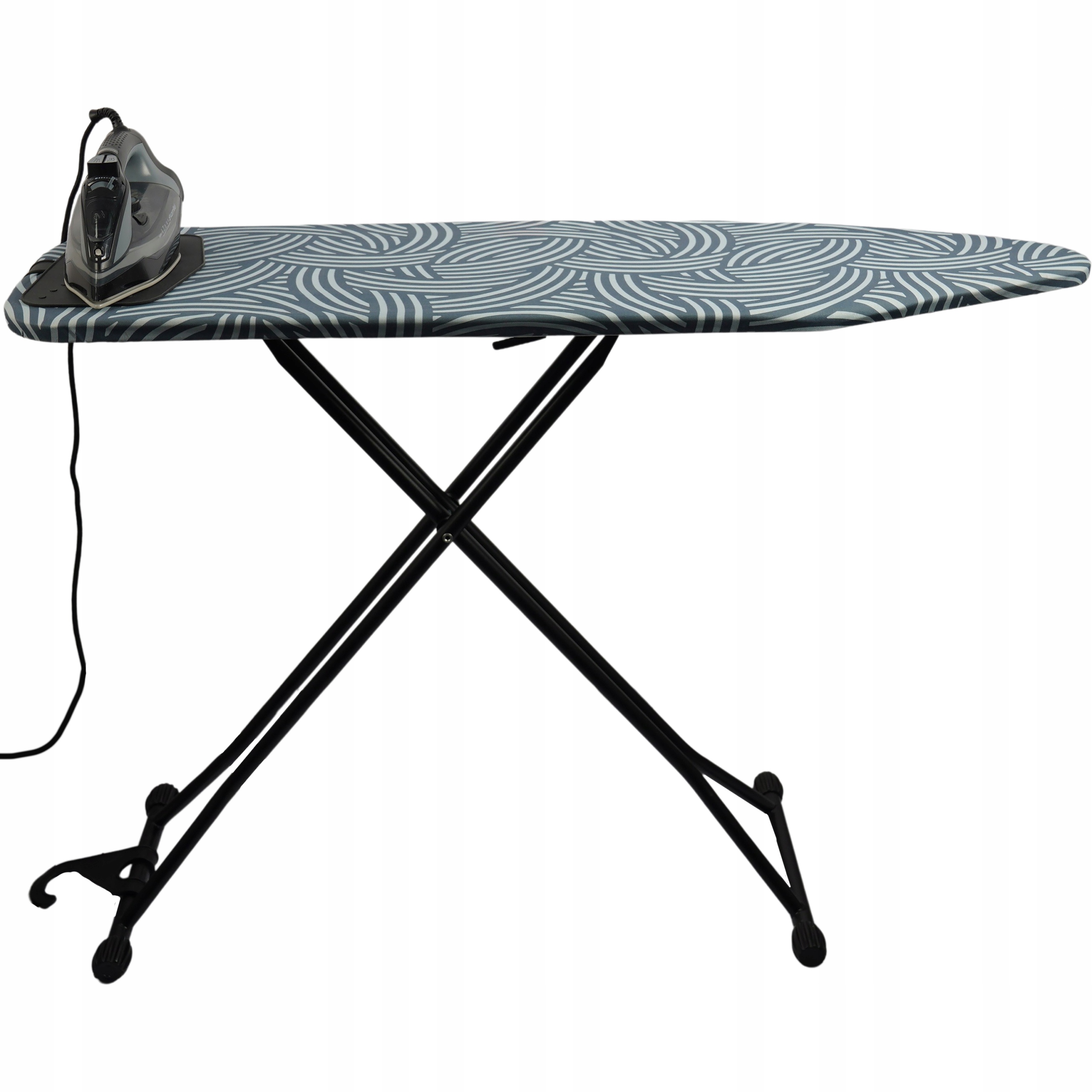 Deska do prasowania 122x39 z silikonową podstawką składana stabilna solidna