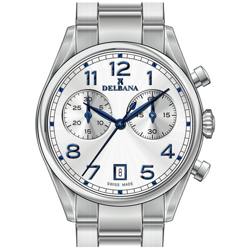 Pánské Hodinky Delbana 41701.754.6.062 stříbrný náramek
