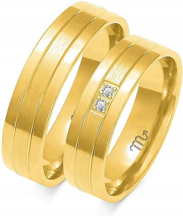 Zlatý snubní prsten jemný 14K 585 r 23 24 25 dámský pánský s gravírováním