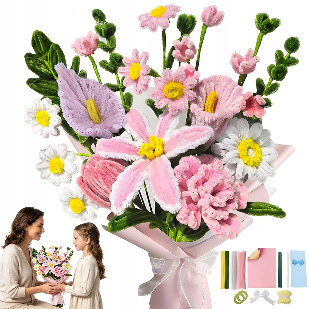 Kreativní Drátky Floristické Sada 420 Ks Dráty Na Květiny+příslušenství