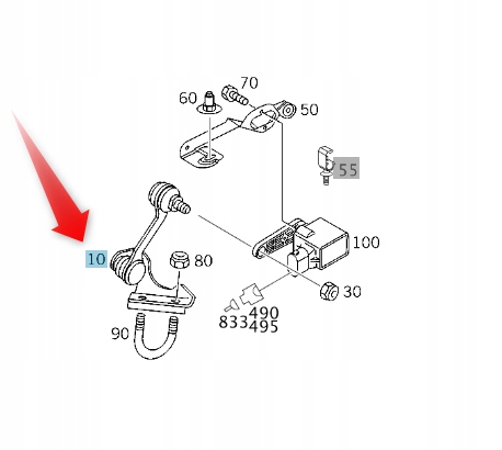 Mercedes-benz Oe A2093200289 Vyrovnávací Tyč
