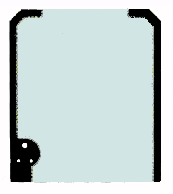 G3560 - ВЕТРОВОЕ СТЕКЛО ВЕРХНЯЯ ШЕЛКОГРАФИЯ YANMAR SV19VT