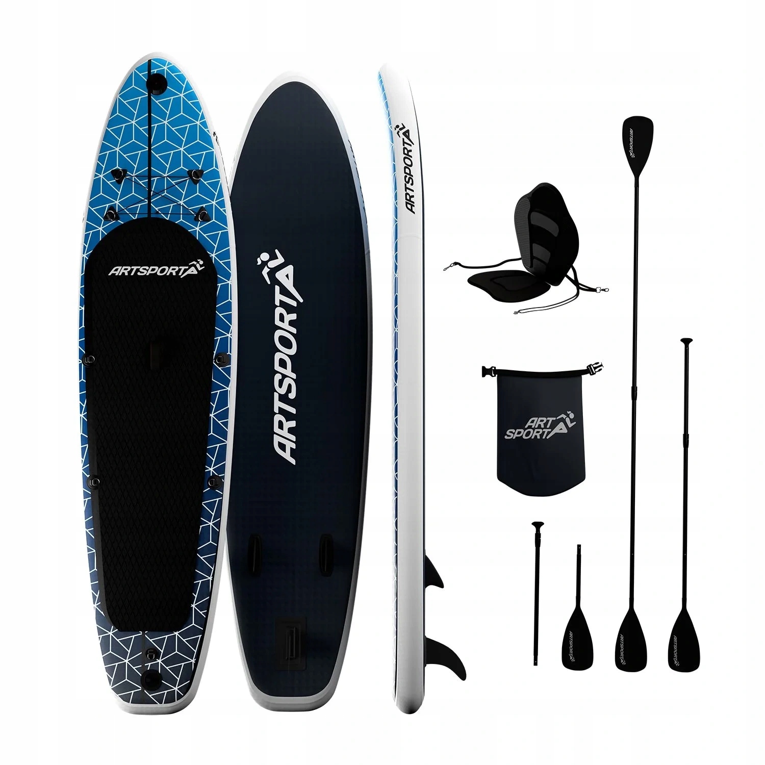 Deska Sup 320CM Kajak Paddle Board Do Pływania Uchwyt Kamery Deep Ocean