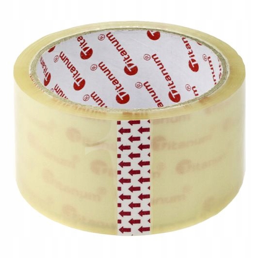 

Taśma pakowa przezroczysta 48 mm 50 m Titanum