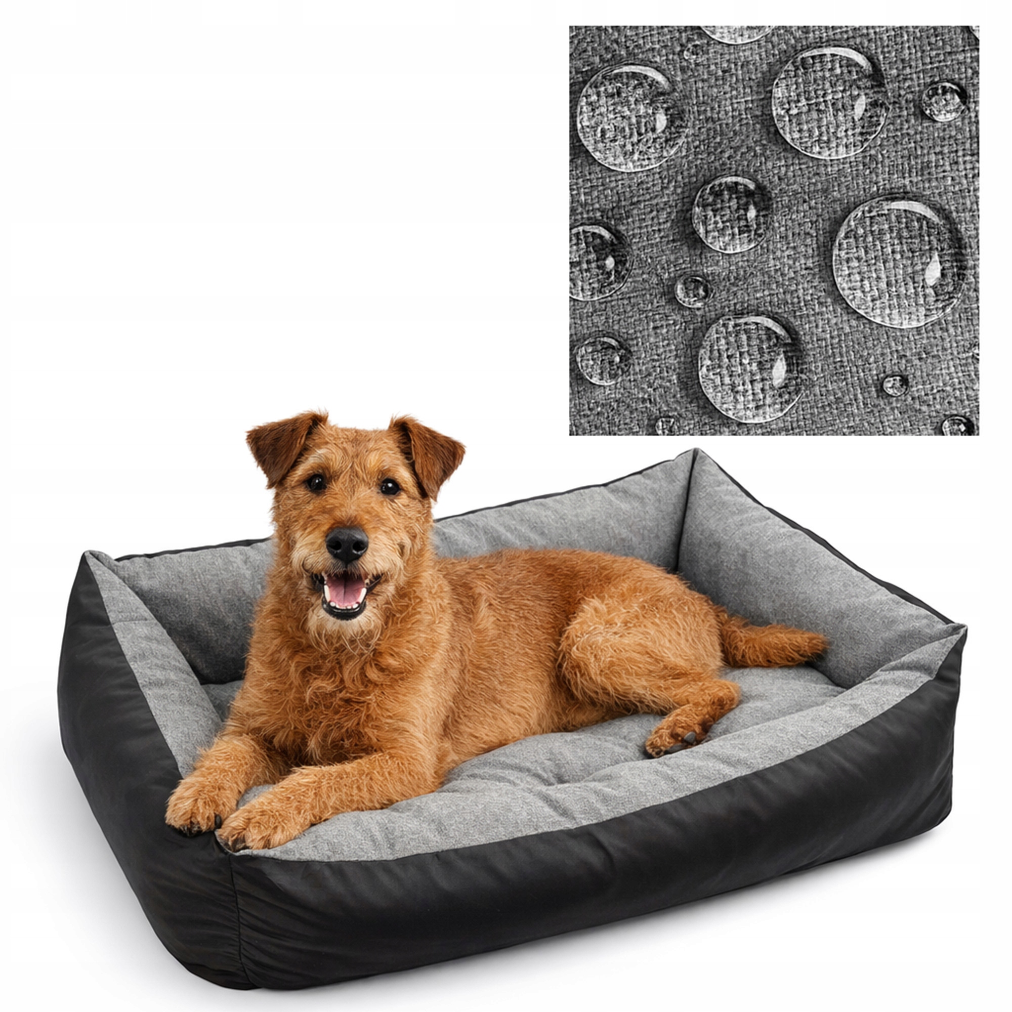 Pelíšek pro psa 85x65, voděodolné, len