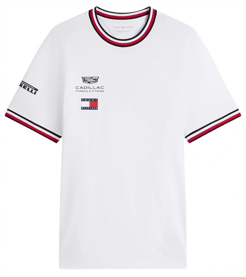 Tričko Cadillac F1 Tommy Hilfiger 2026 Team bílá vel. S
