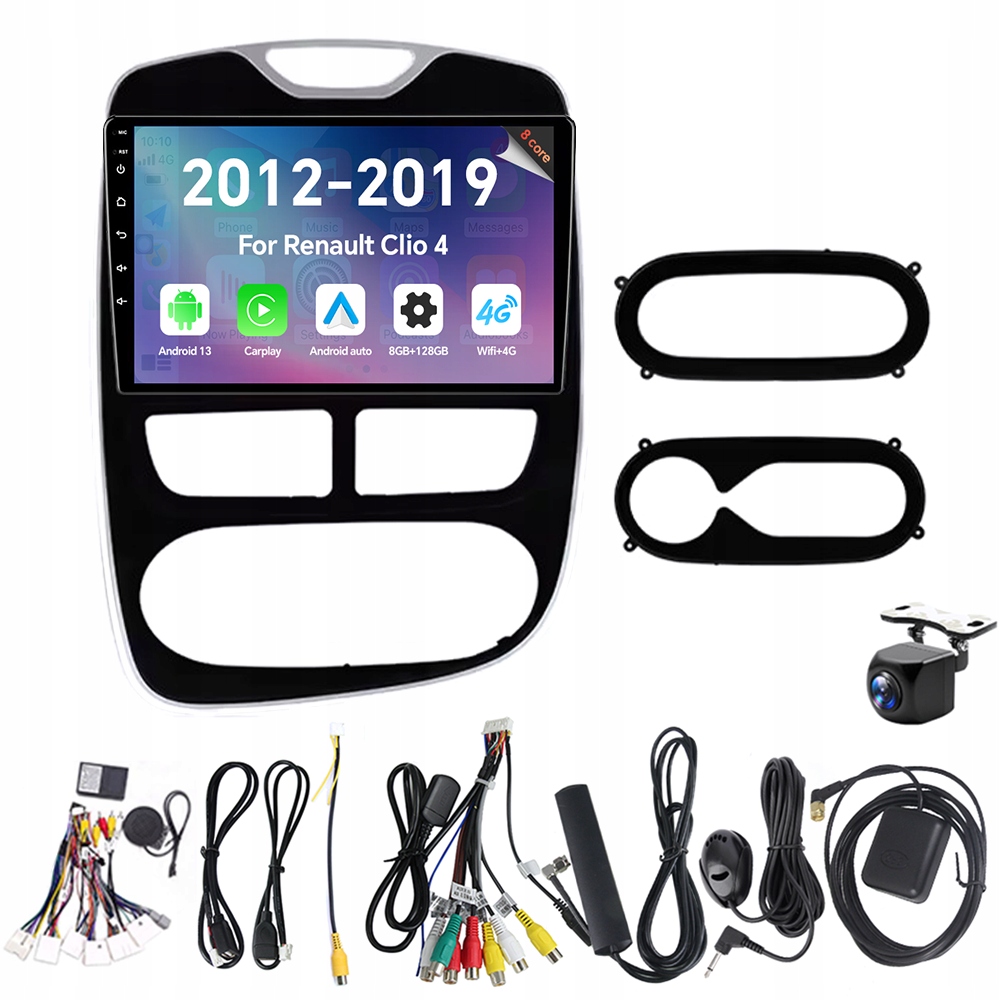 Autorádio Eunavi 2Din s Androidom pre Renault Clio 4 2012-2019 Carplay 8G 128G