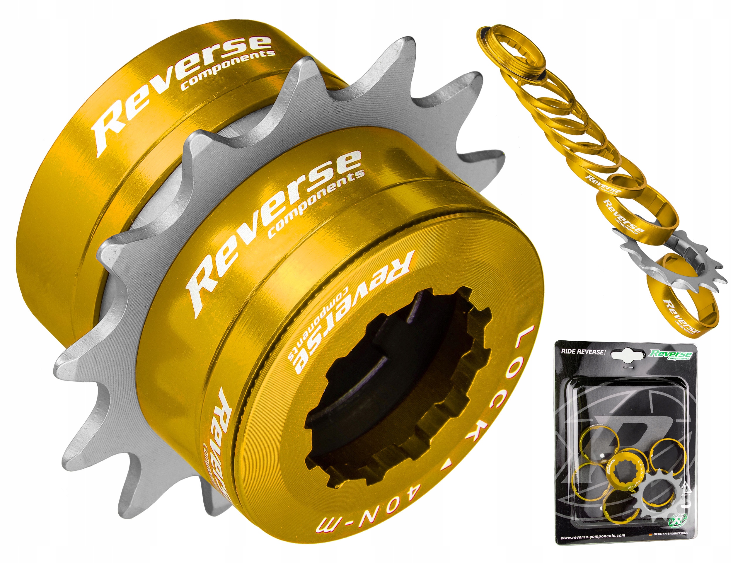Adaptér Pro Redukci Kazety Reverse Single Speed 8/9S Zlatý 13T