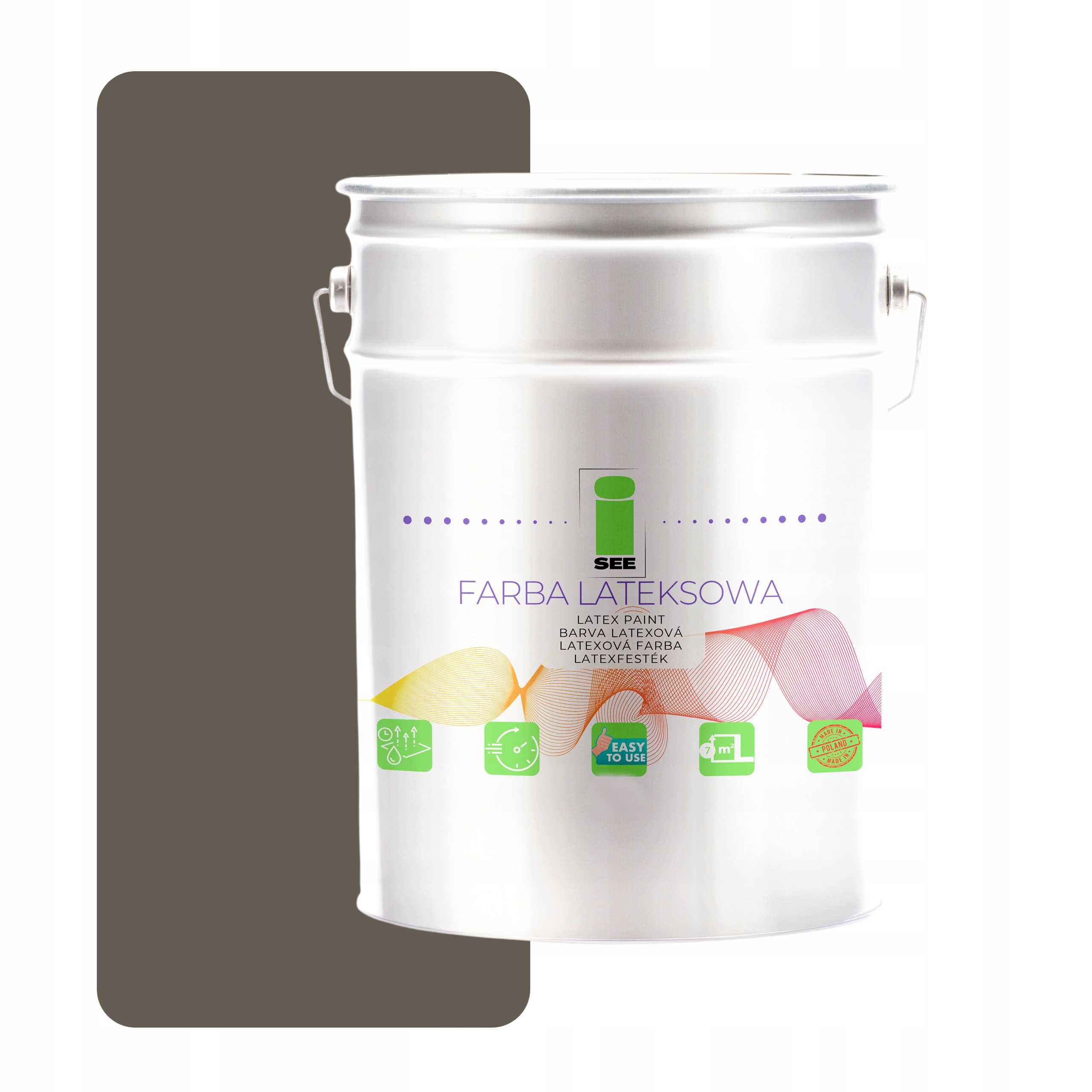 Latexová Farba Na Steny 10 L I See Hypoalergénna Šedá Kremenná