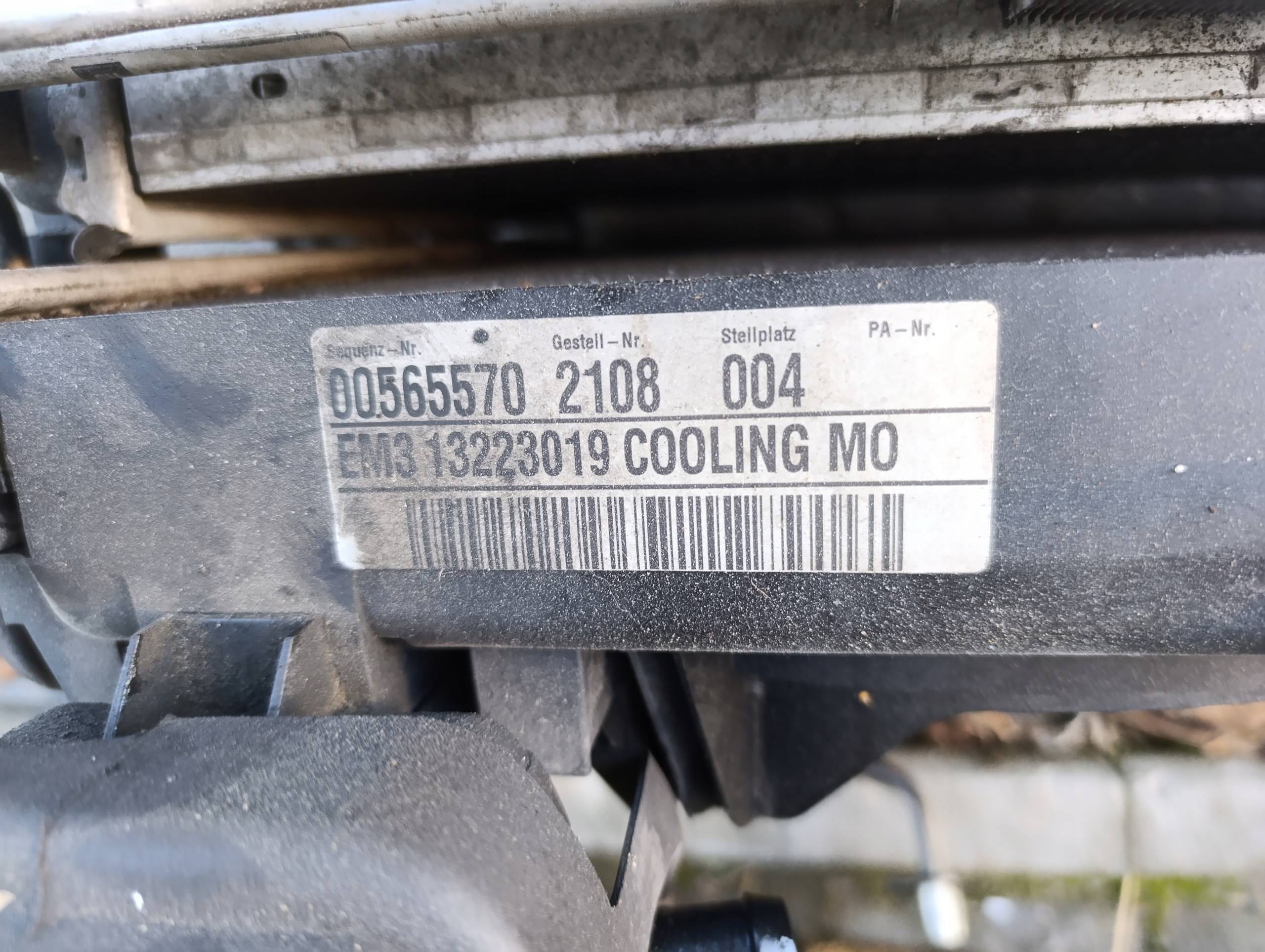 KOMPLET RADIATEUR PEUGEOT 507 2.0 DIESEL