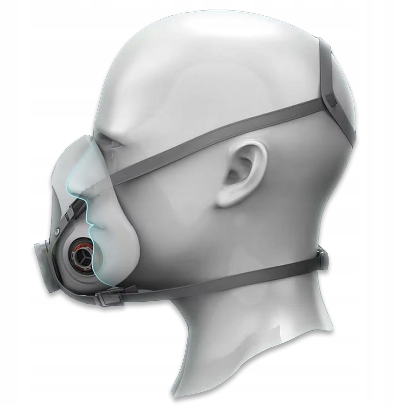 MASKA LAKIERNICZA PÓŁMASKA OCHRONNA PRZECIWPYŁOWA ZESTAW FILTRY WKŁADY Model KD10030