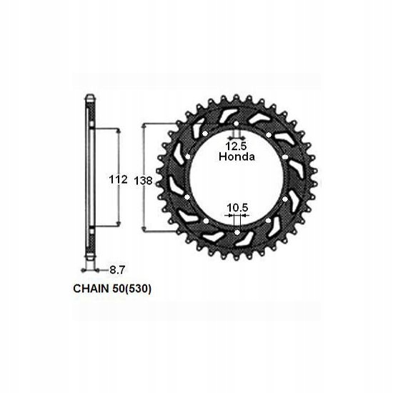 MF11269 - Задняя звездочка SUNSTAR SUNR1-5485-43