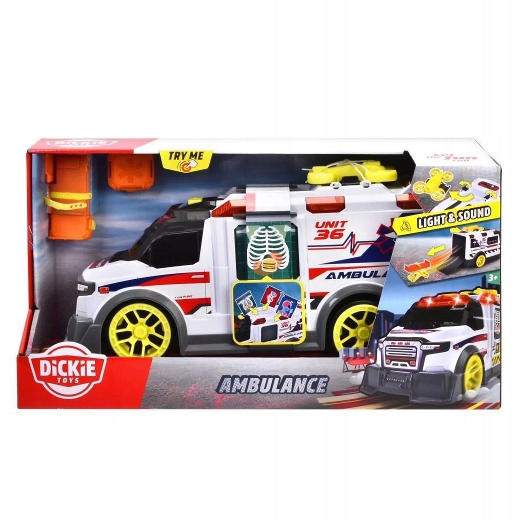 AMBULANS ZE ŚWIATŁEM I DŹWIĘKIEM 37,5 CM