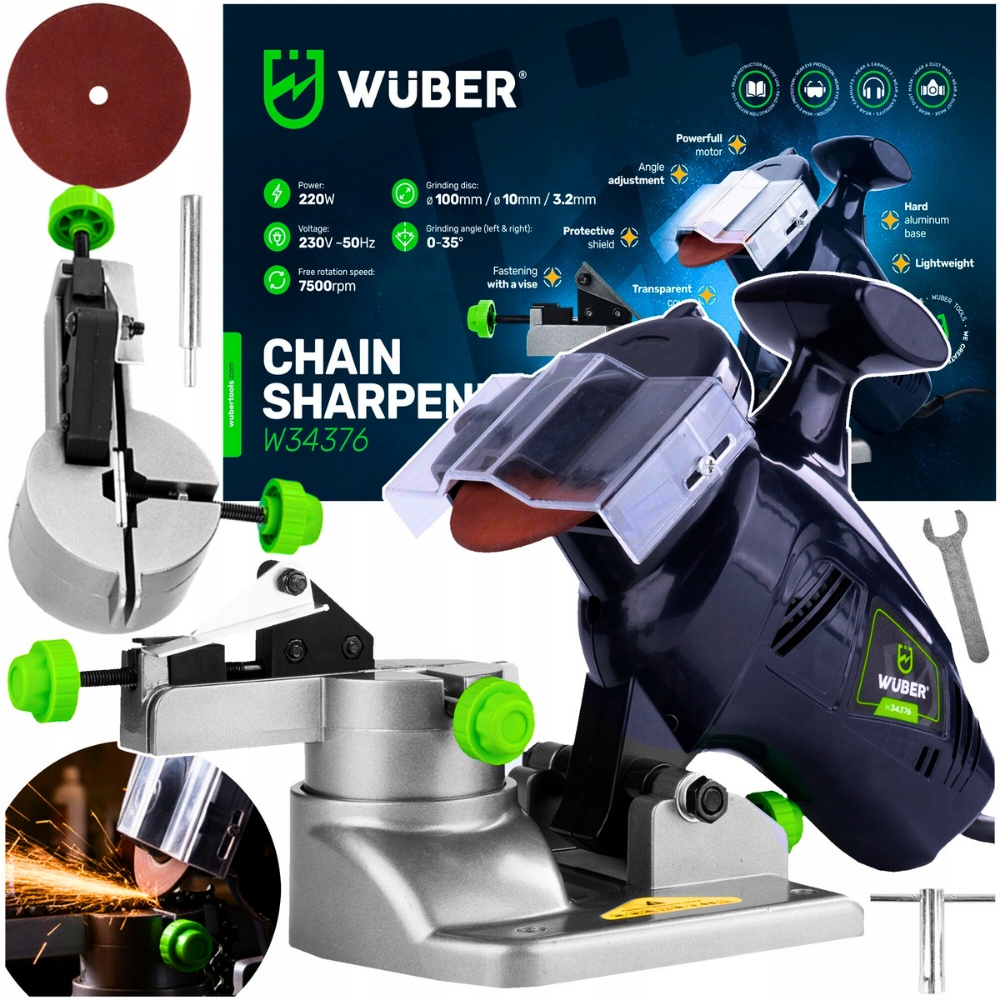 Ostřička řetězů řetězové pily Elektrická ruční Pevná