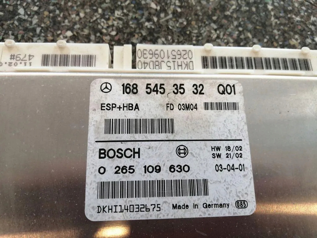 control unit ABS MERCEDES A170 168 545 35 32
