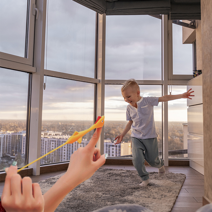 PROCA KURCZAK ZABAWKA KATAPULTA ATYSTRESOWA GRA Minimalna liczba graczy 1