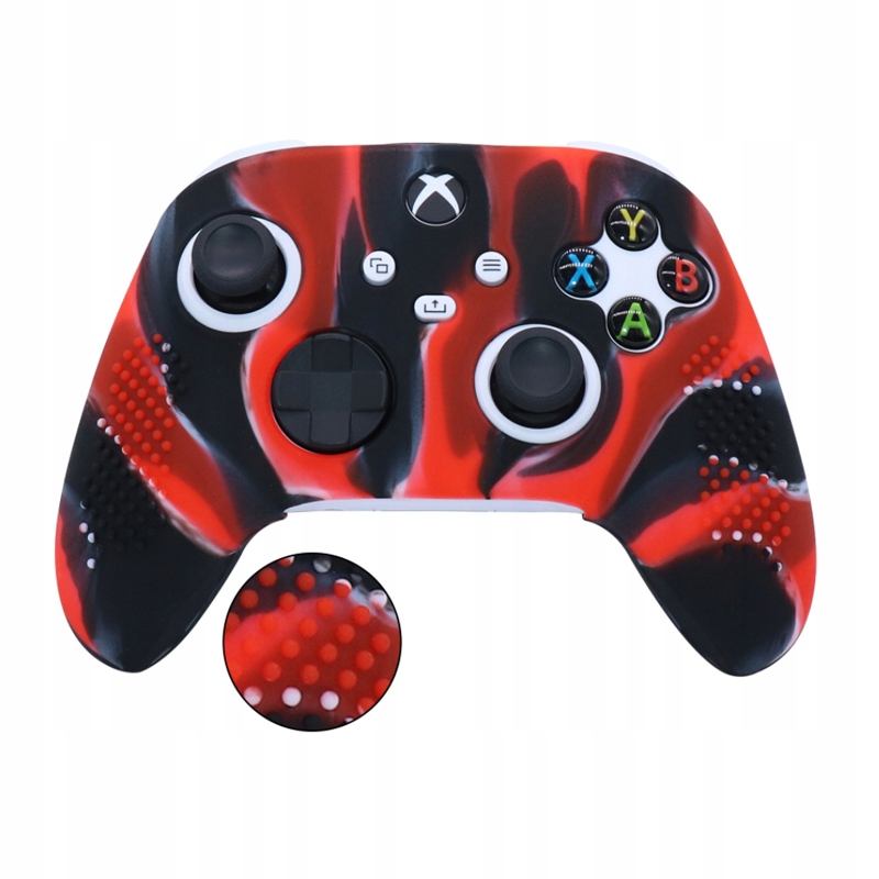 You2K Silikonowy pokrowiec etui osłona na pad do Xbox Series czerw.-czarny