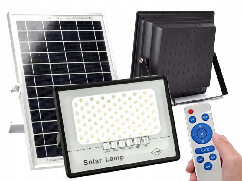 Silný solární halogen Led 60W IP76 Hermetický