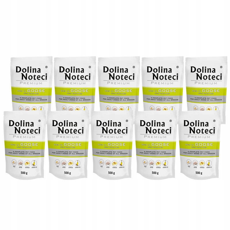 Dolina Noteci Premium pro psa bohatá na husu s bramborami, sada 10 x 500 g