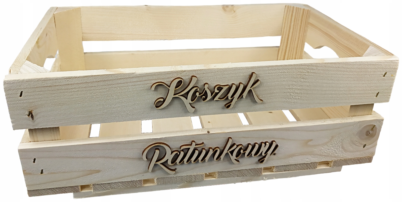 

Koszyk Koszyczek Ratunkowy drewniana skrzynka