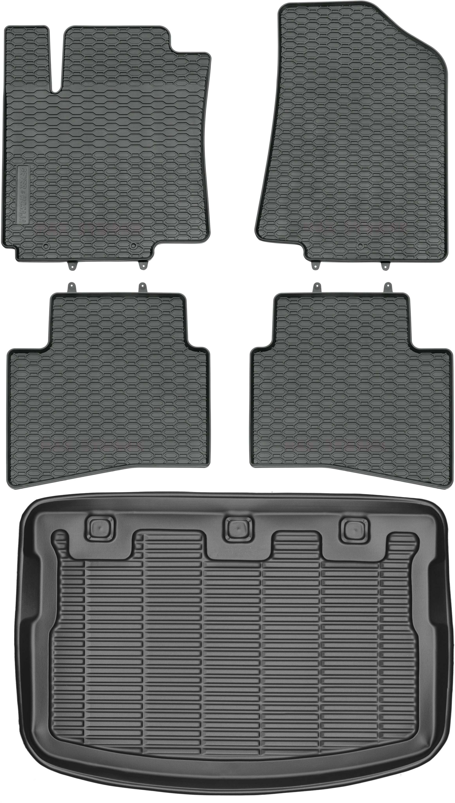 Kia Rio III Hatchback od roku 2011-2017 Sada Koberce batožinový priestor