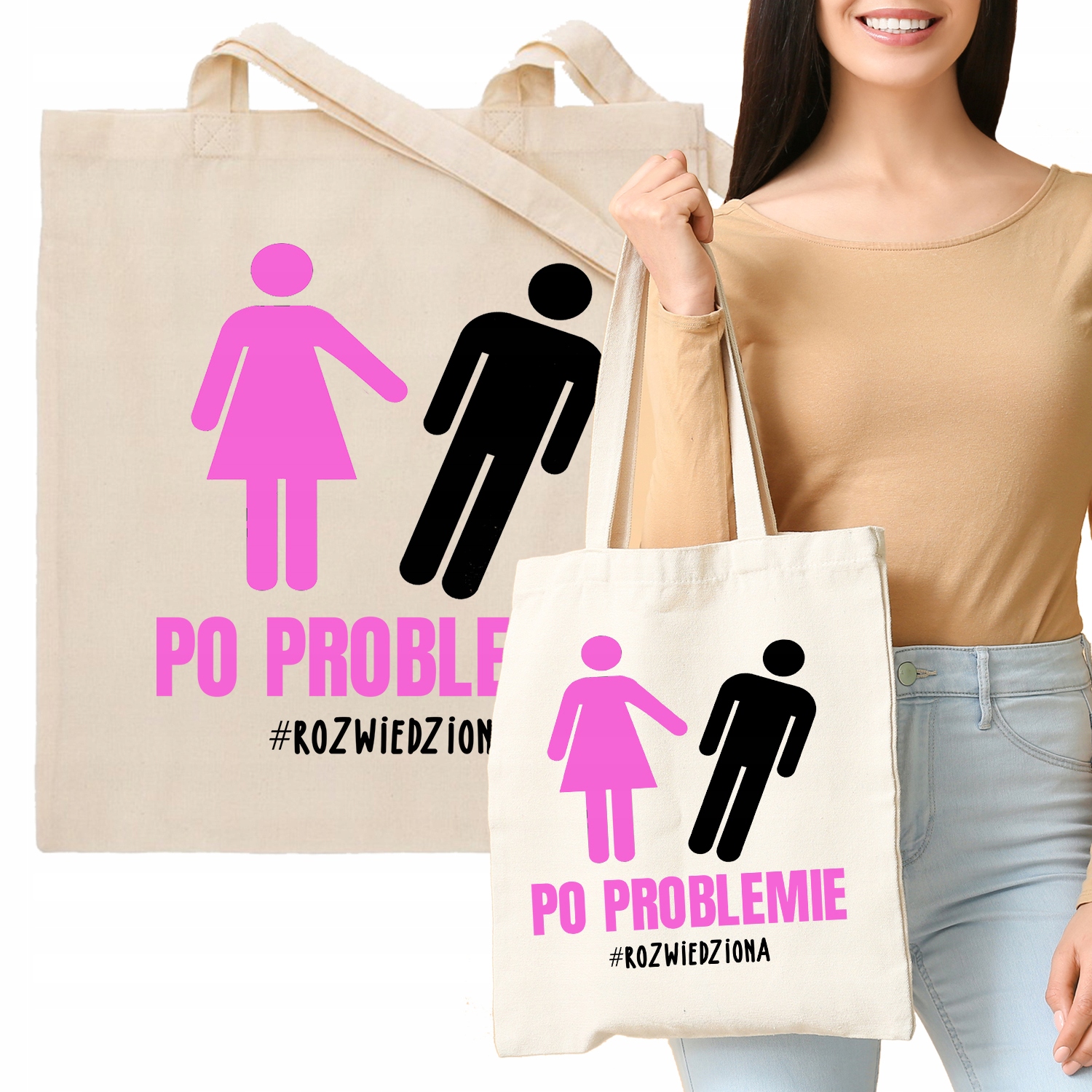 Torba Beż Na Prezent Po Problemie ROZWIEDZIONA Wz