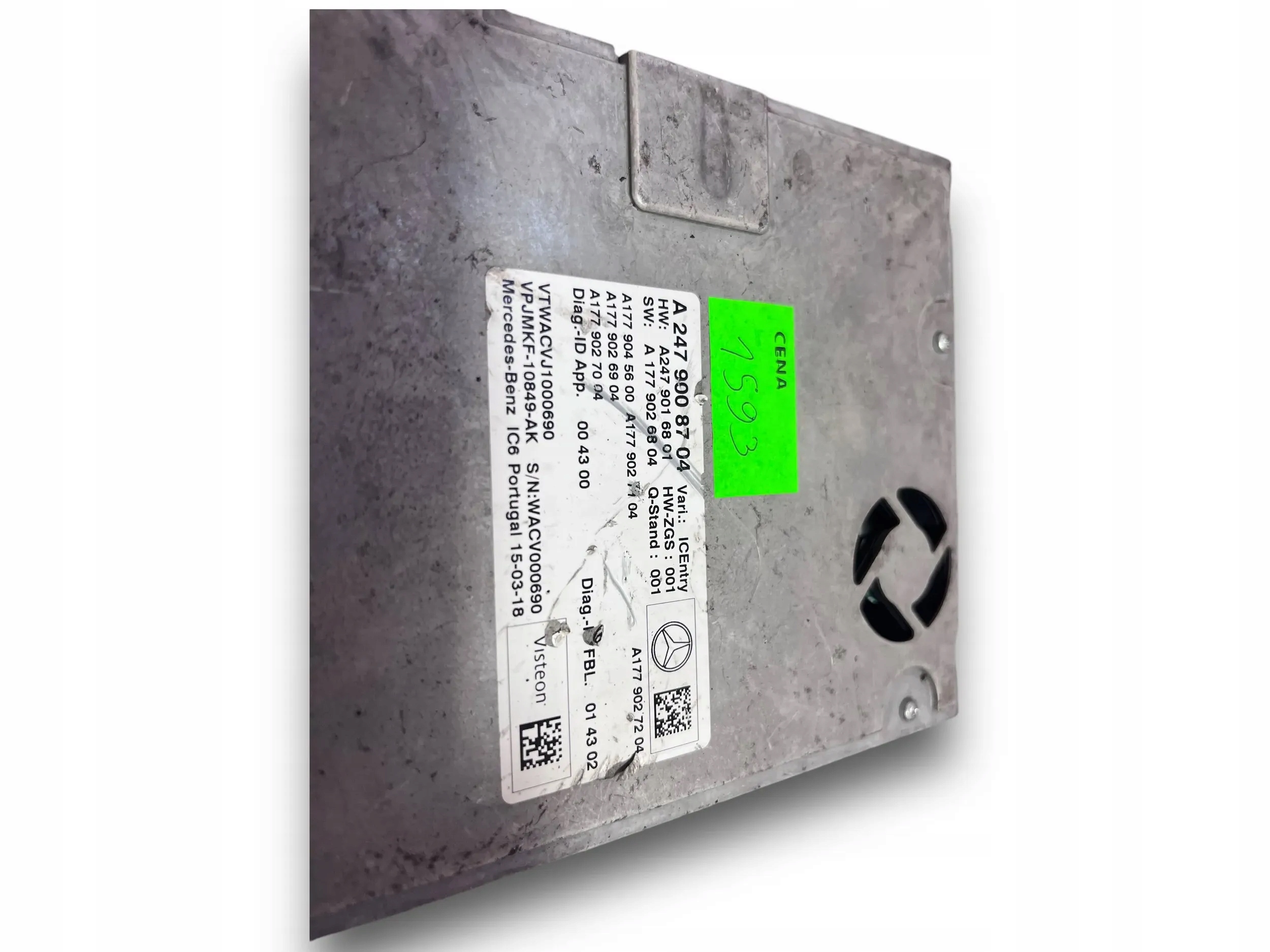 MERCEDES W247 Module Instruments tachymètre compte tours 2479008704 @M