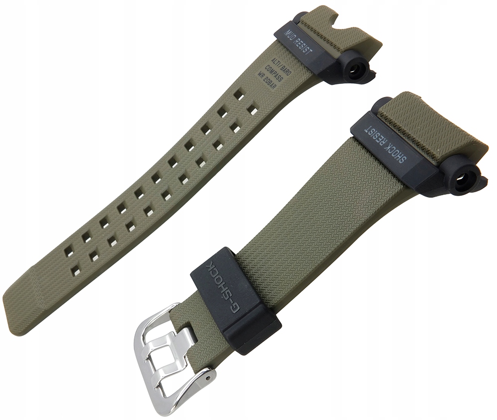 Pásek Casio GG-B100 GG-B100-1A3 zelený khaki, originální