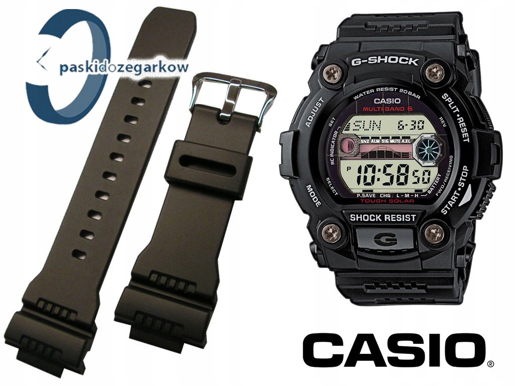 Pásek na hodinky Casio G-Shock G-7900 GW-7900 GW-7900B, černý, originál
