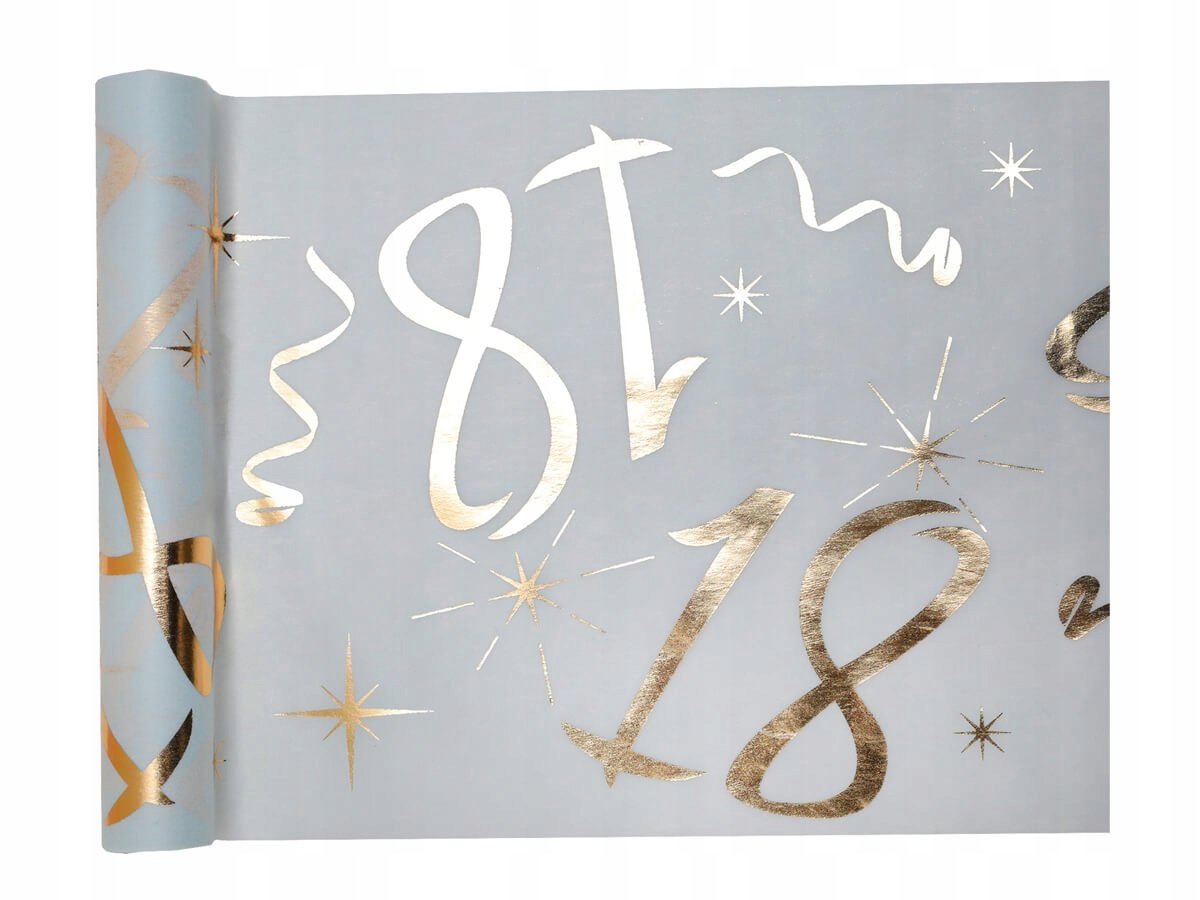 Dekoracja bieżnik na stół na 18 urodziny Party 5m Długość (cm) 500