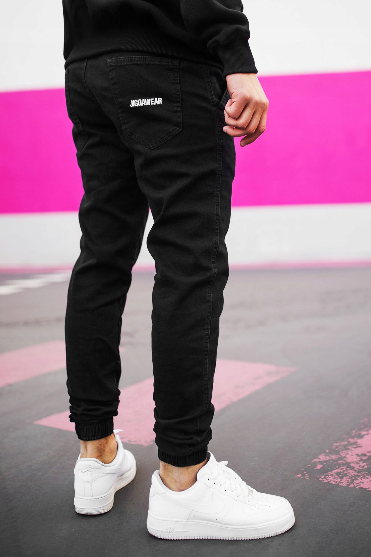 

Spodnie Jigga Joggery Jeans Black m.9 L