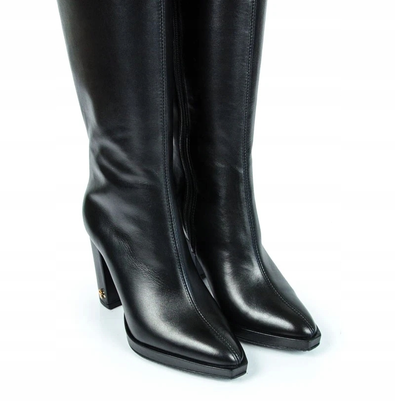 CARINII B8587 KOZAKI KLASYCZNE SKÓRA CZARNE 39 Model B8587-E50-000-000-E93