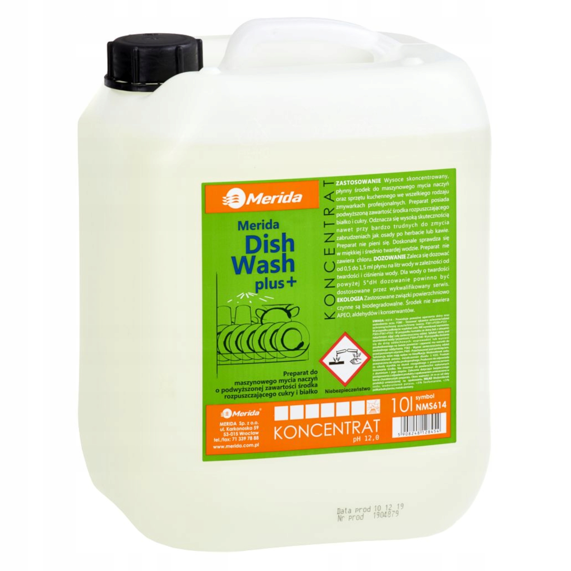 Merida Dish Wash Plus Prostředek Na Mytí Nádobí V Průmyslových Myčkách Nádobí
