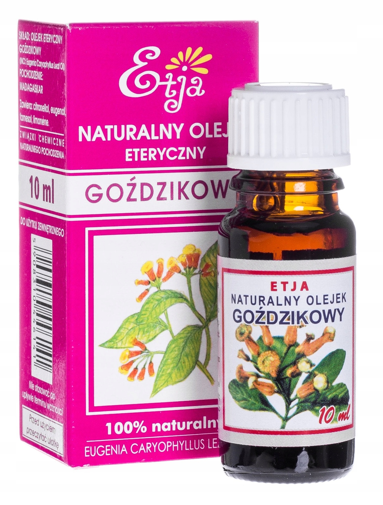 

Olejek eteryczny, goździkowy Etja, 10 ml