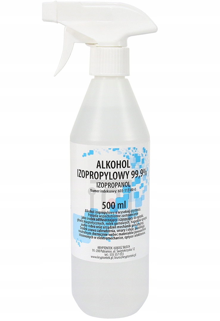 

Alkohol Izopropylowy Izopropanol 0,5L +spryskiwacz