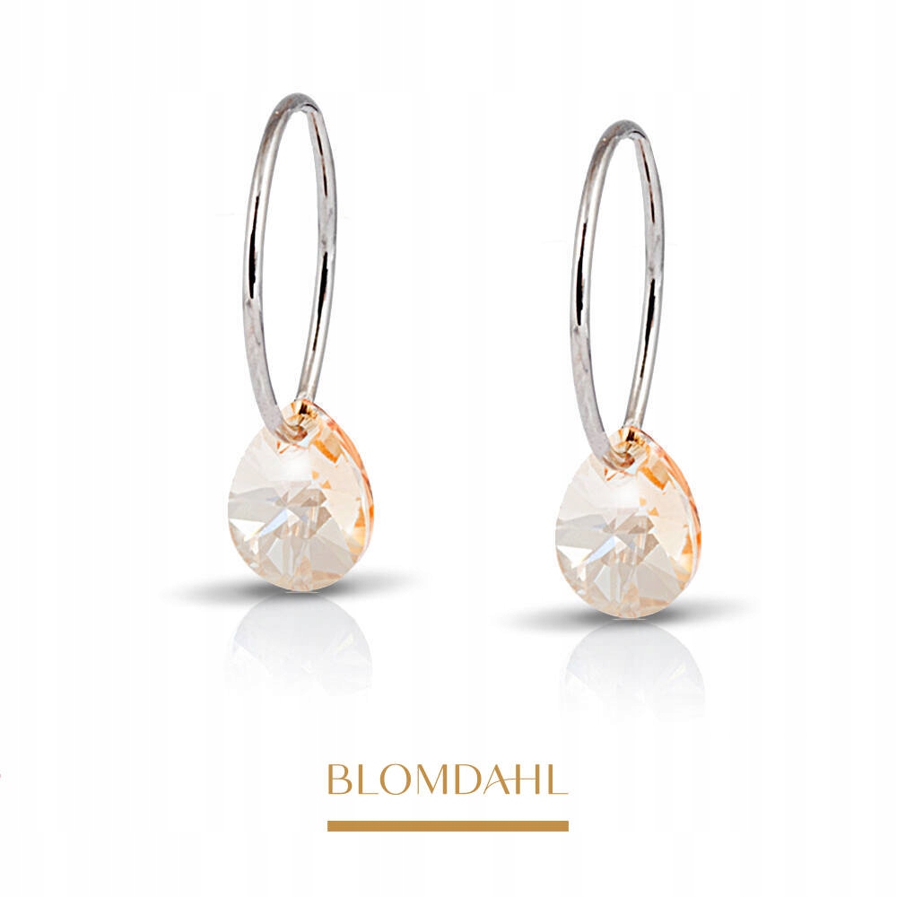 Blomdahl Hipoalergenní Náušnice Drop Golden Shadow 8 mm