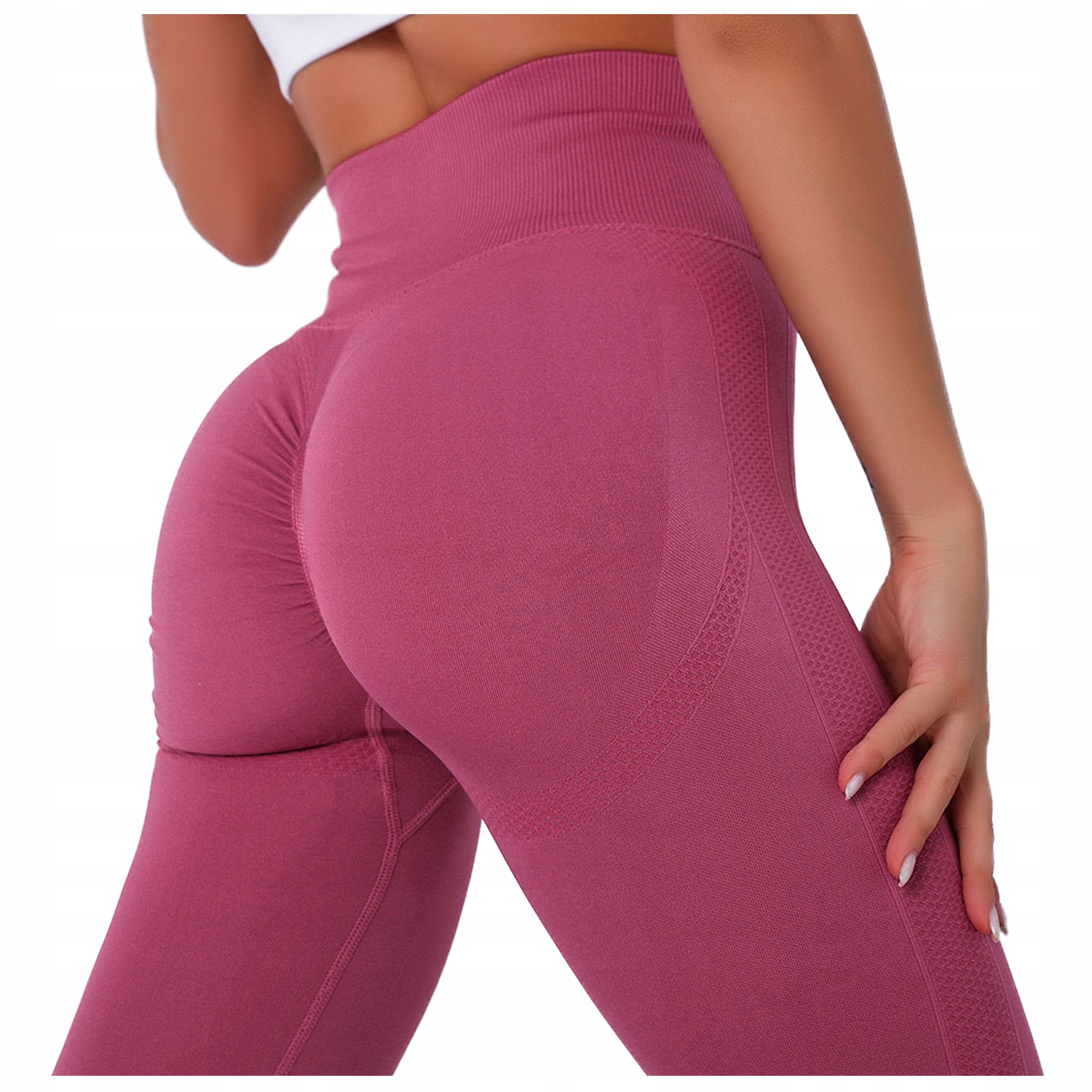

Legginsy Siłownia Push Up Wysoki stan marszczenia
