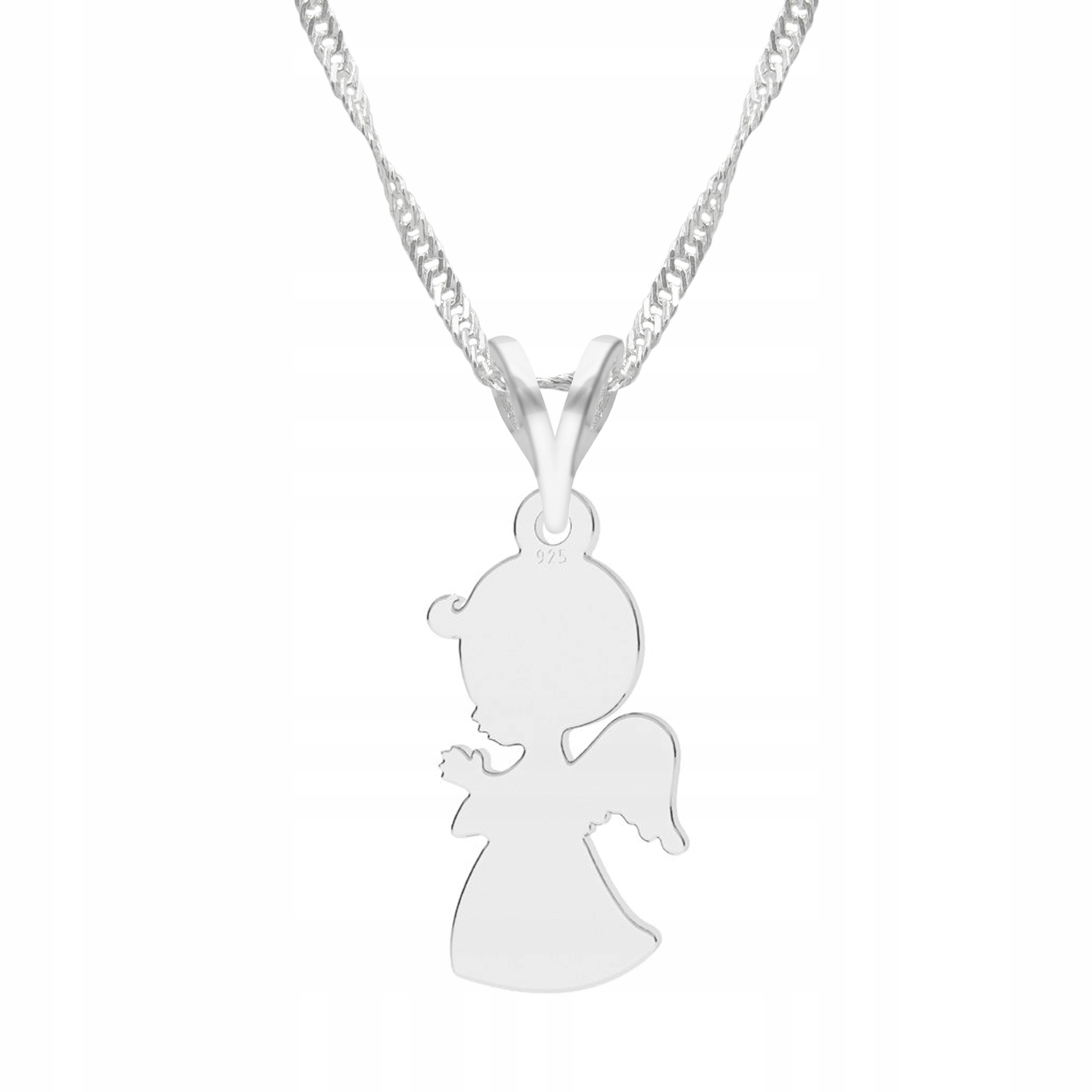 Stříbrný řetízek náhrdelník 925 Andělíček Anděl