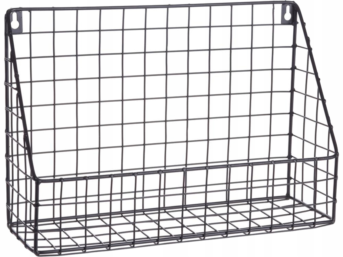 

Wisząca Półka metalowa Loft Krata 33x10x23cm Black