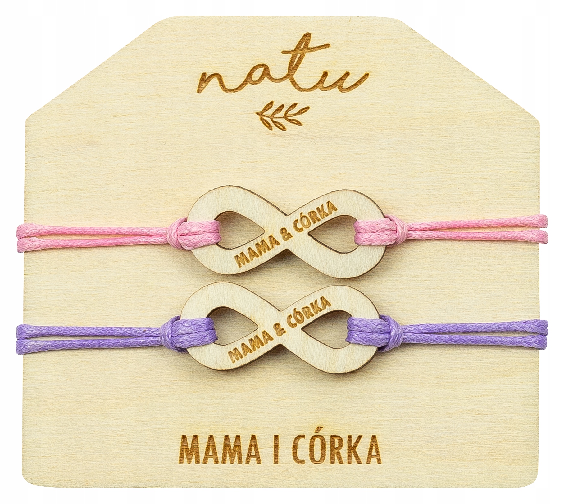 

Bransoletki Mama i Córka Dzień Matki Grawer Natu