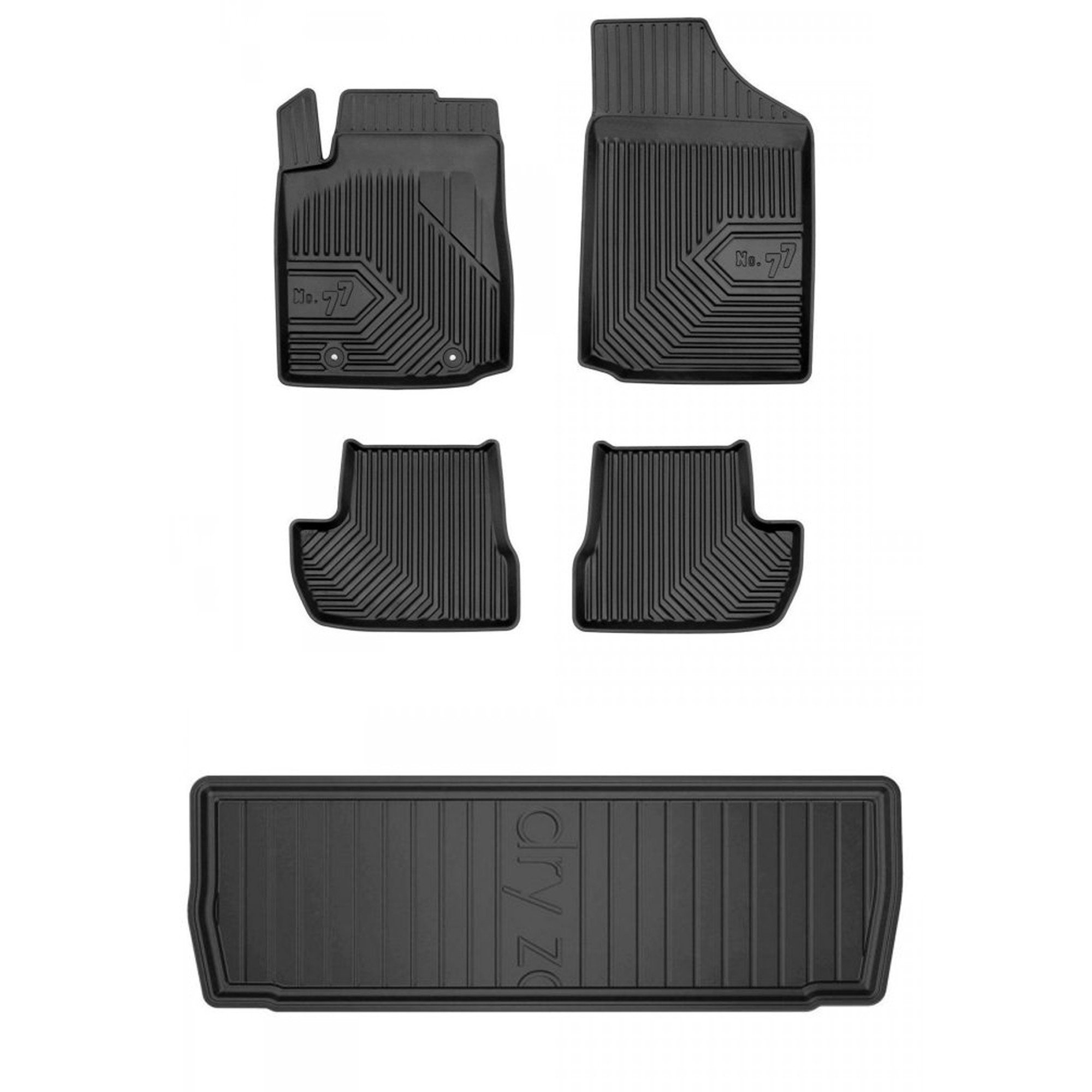 Gumová sada koberčekov a rohože Citroen C2 2003-2009