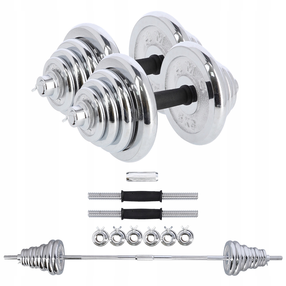 SZTANGIELKI W WALIZCE CHROME HMS STC50 2x25 kg STC