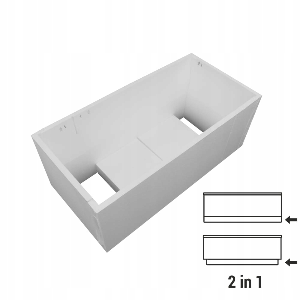 Schedline Sonaria nośnik uniwersalny do wanien 140-180 cm 1.NU.LED-140180