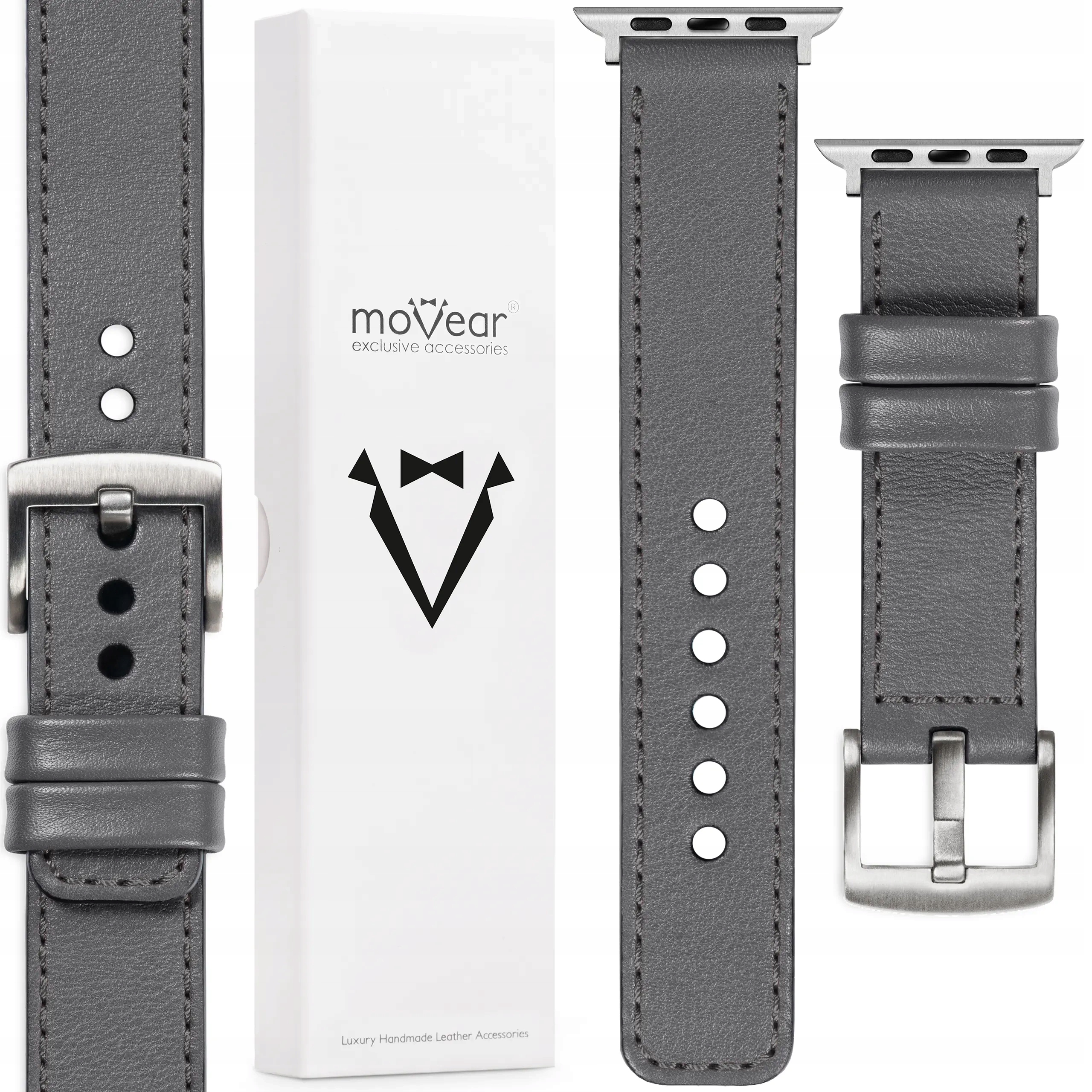 Pásek pro Apple Watch Ultra 10 9 8 7 6 5 Se 49/46-44 mm Šedý Movear