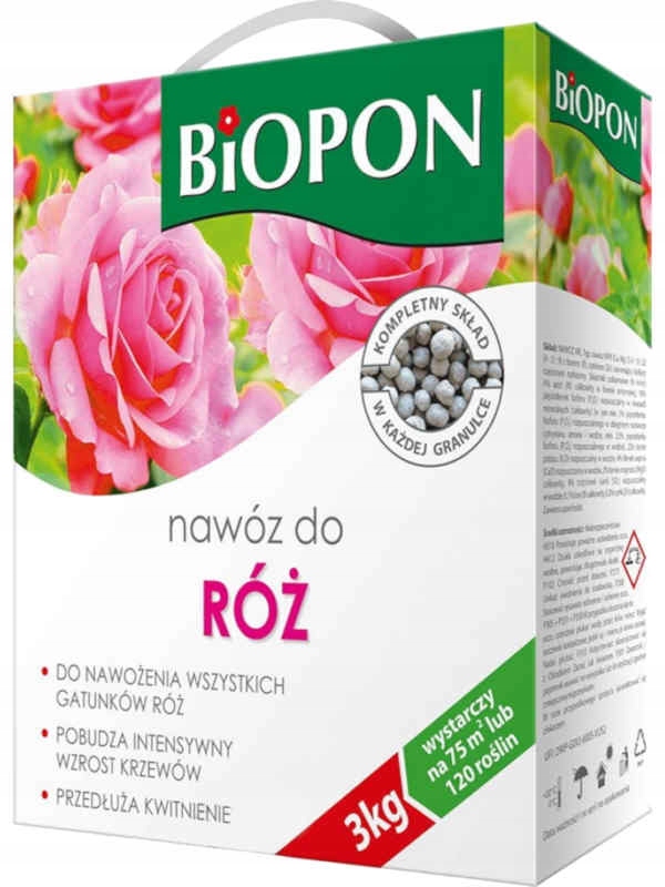 

Biopon Nawóz do Róż 3 kg karton